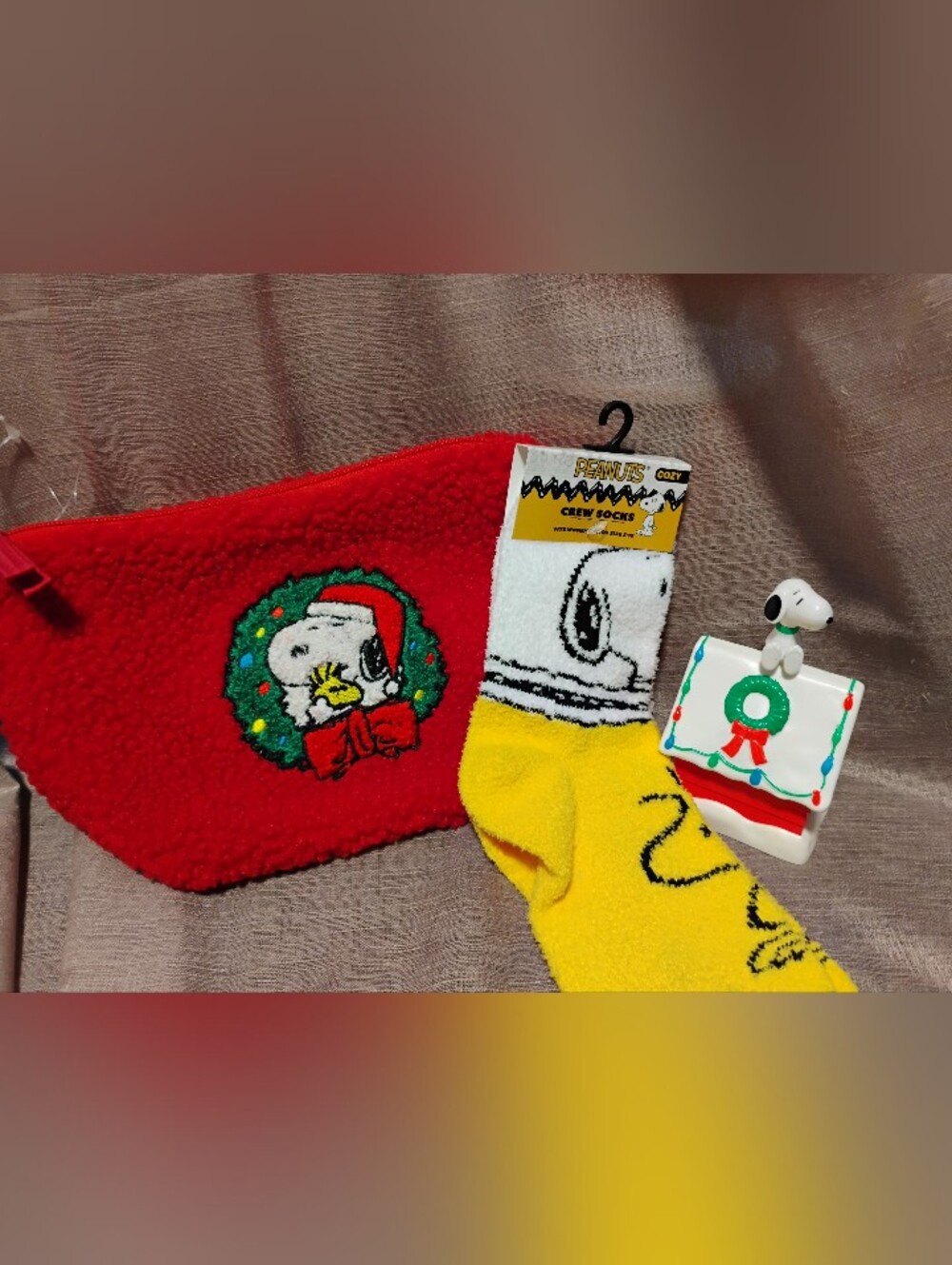 Snoopy 3 Pc/Great Gift/Holidays Will Be Here Soon/Get Started Now.